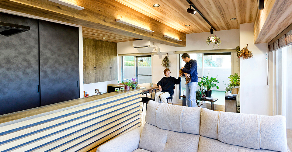 LDK���ЂƂȂ���̋�Ԃɂ��邱�ƂŁA��������������